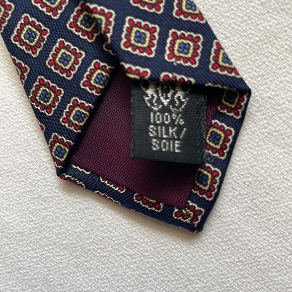 Polo Ralph Lauren blue Foulard silk tie - Picture 6 of 9